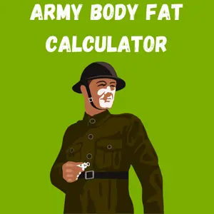 Illustration of a soldier in uniform representing the Army Body Fat Calculator.