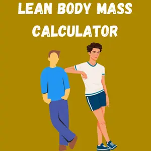 Illustration of two individuals representing lean body mass.